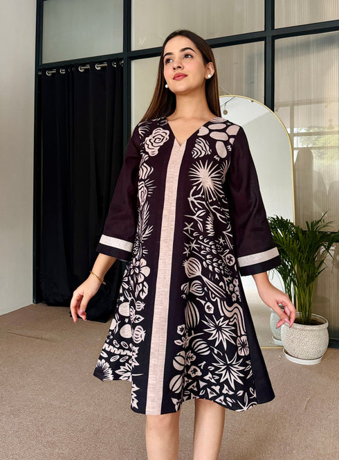 Dark Star Black Midi Dress